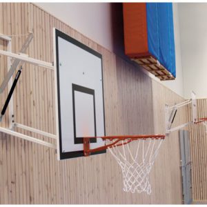 Vägghängt basketmål